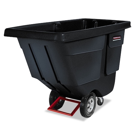 Rubbermaid Commercial BRUTE Rotomolded Tilt Truck, 1 cu yd, 850 lb Capacity, Black RCP 1314 BLA